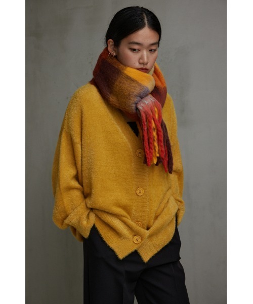 AZUL by moussy(アズールバイマウジー)の「フラッフィーストール(ストール/ショール・レディース・マルチ/ブルー/ブルー系その他/アイボリー・FREE)」の15枚目の写真