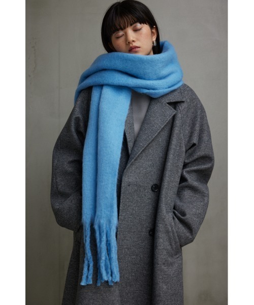 AZUL by moussy(アズールバイマウジー)の「フラッフィーストール(ストール/ショール・レディース・マルチ/ブルー/ブルー系その他/アイボリー・FREE)」の21枚目の写真