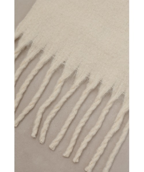 AZUL by moussy(アズールバイマウジー)の「フラッフィーストール(ストール/ショール・レディース・マルチ/ブルー/ブルー系その他/アイボリー・FREE)」の7枚目の写真