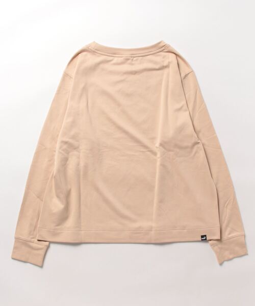 PUMA（プーマ）の「《PUMA》ACTIVE+CLOUDSPUNSWEATEE（スウェット・レディース・ライトベージュ/プラム・L/M）」の3枚目の写真