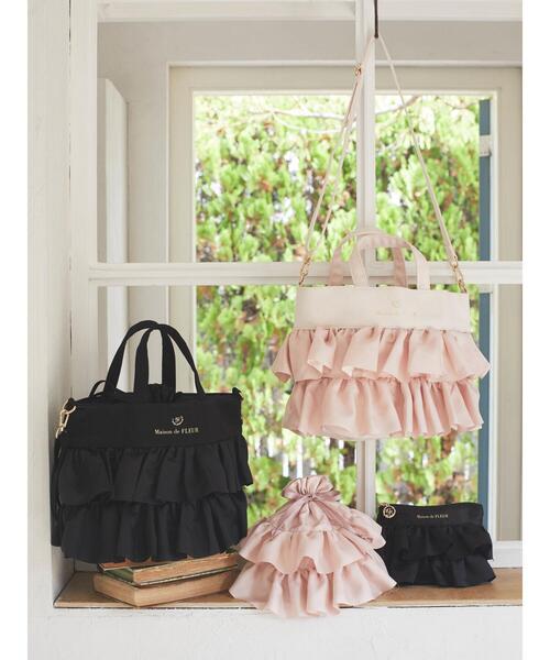 Maison de FLEUR（メゾンドフルール）の「フリルポーチ（ポーチ）」 - WEAR