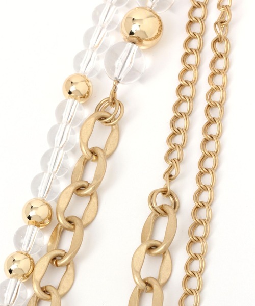 LEPSIM（レプシィム）の「2WAYチェーンスマホストラップ　985930（スマホグッズ・レディース・シルバー/ゴールド・ONE SIZE）」の5枚目の写真