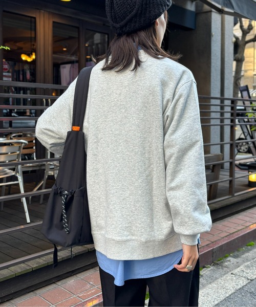 CPCM（シーピーシーエム）の「センハナ刺繍裏毛プルオーバー（スウェット・レディース・ネイビー/オフホワイト/チャコールグレー/グレー・FREE）」の12枚目の写真