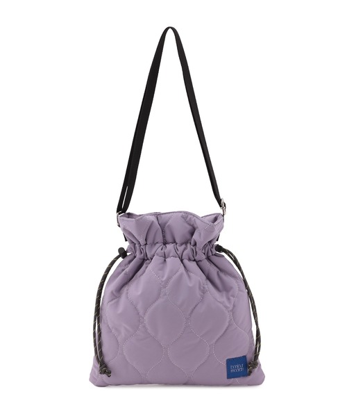 bonjour records(ボンジュールレコーズ)の「【Bonjour Records/ボンジュールレコード】 Original puff drawstring shoulder bag オリジナルパフドローストリングショルダーバッグ(ショルダーバッグ・レディース・ブラック/カーキ/ラベンダー・FREE)」の3枚目の写真