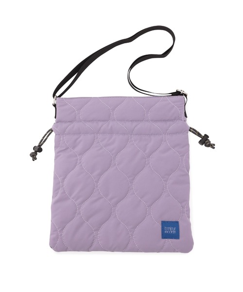 bonjour records(ボンジュールレコーズ)の「【Bonjour Records/ボンジュールレコード】 Original puff drawstring shoulder bag オリジナルパフドローストリングショルダーバッグ(ショルダーバッグ・レディース・ブラック/カーキ/ラベンダー・FREE)」の7枚目の写真