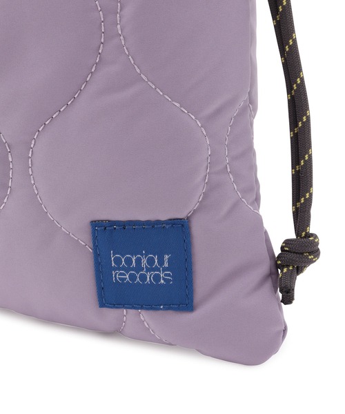 bonjour records(ボンジュールレコーズ)の「【Bonjour Records/ボンジュールレコード】 Original puff drawstring shoulder bag オリジナルパフドローストリングショルダーバッグ(ショルダーバッグ・レディース・ブラック/カーキ/ラベンダー・FREE)」の8枚目の写真