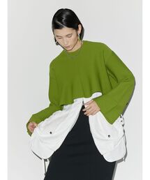 UN3D. | フレアショートニットトップ(ニット/セーター)