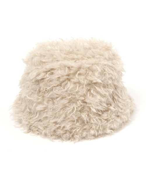 niko and...（ニコアンド）の「オリジナルカーリーフェイクファーハット（ハット・レディース・チャコール/ベージュ/モカ・FREE）」の3枚目の写真