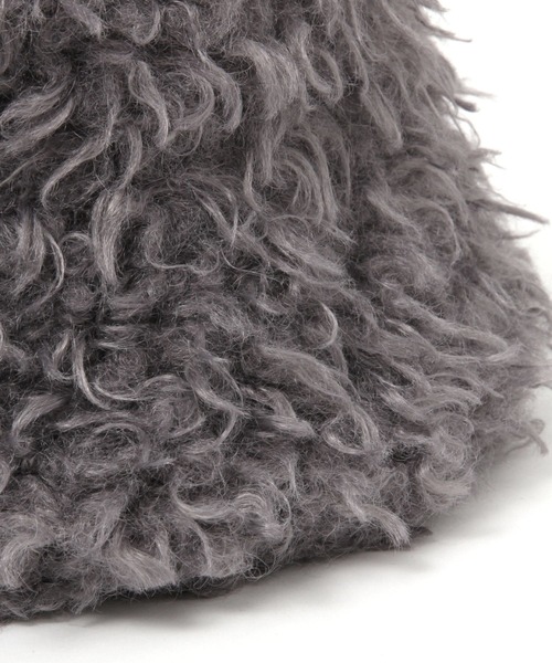 niko and...（ニコアンド）の「オリジナルカーリーフェイクファーハット（ハット・レディース・チャコール/ベージュ/モカ・FREE）」の9枚目の写真