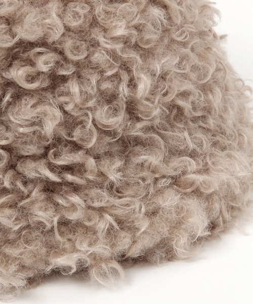niko and...（ニコアンド）の「オリジナルカーリーフェイクファーハット（ハット・レディース・チャコール/ベージュ/モカ・FREE）」の11枚目の写真