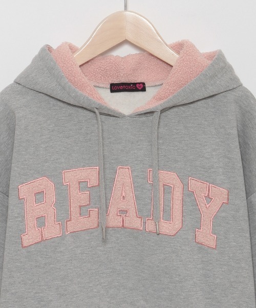 セール】ボアアップリケ裏起毛パーカ（パーカー）｜LOVETOXIC