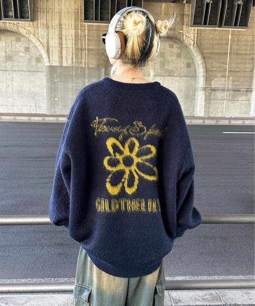 sedacle（セダクル）の「アソートジャガードロゴニット（ニット/セーター・メンズ・ネイビー/チャコールグレー/アイボリー/ブラック/グリーン/グレー系その他/ブルー/ブルー系その他/グレー/ホワイト系その他・LARGE/MEDIUM/SMALL）」の8枚目の写真