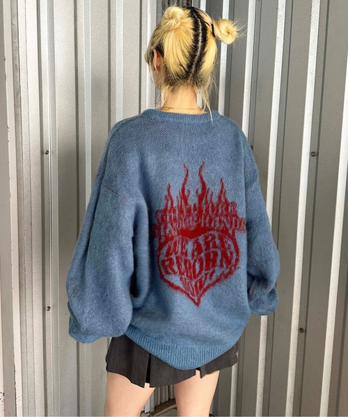 sedacle（セダクル）の「アソートジャガードロゴニット（ニット/セーター・メンズ・ネイビー/チャコールグレー/アイボリー/ブラック/グリーン/グレー系その他/ブルー/ブルー系その他/グレー/ホワイト系その他・LARGE/MEDIUM/SMALL）」の12枚目の写真