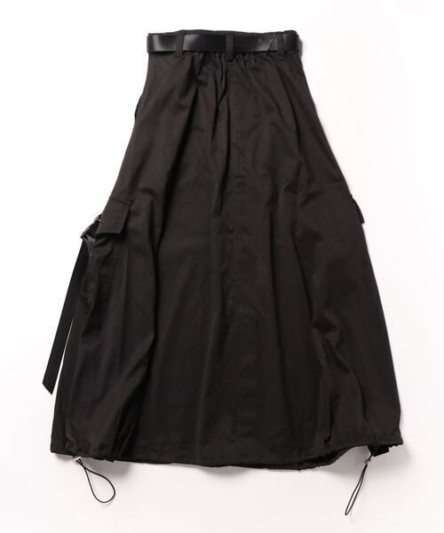 clear（クリア）の「裾ドロストミリタリースカート[低身長用サイズ有]（スカート・レディース・ブラック/ベージュ・F/XS）」の16枚目の写真