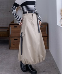 clear | 裾ドロストミリタリースカート≪2023AW新作≫(スカート)