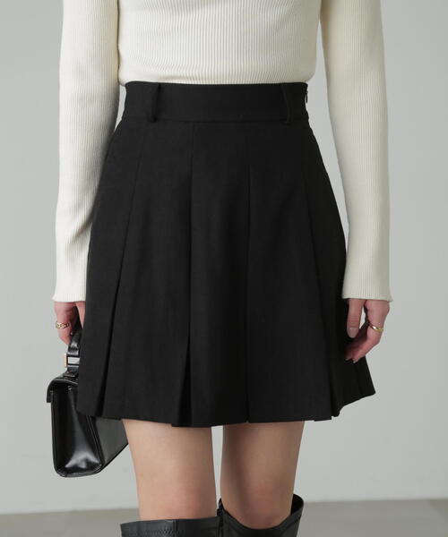FREE'S MART（フリーズマート）の「ボックスプリーツミニスカート（スカート・レディース・ブラック/ブラウン・SMALL/MEDIUM）」の3枚目の写真