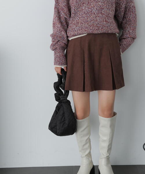 FREE'S MART（フリーズマート）の「ボックスプリーツミニスカート（スカート・レディース・ブラック/ブラウン・SMALL/MEDIUM）」の14枚目の写真