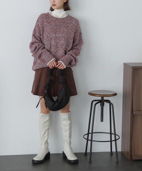 FREE'S MART（フリーズマート）の「ボックスプリーツミニスカート（スカート・レディース・ブラック/ブラウン・SMALL/MEDIUM）」の17枚目の写真