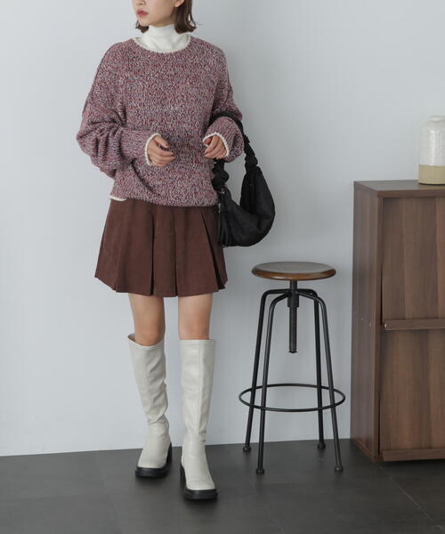 FREE'S MART（フリーズマート）の「ボックスプリーツミニスカート（スカート・レディース・ブラック/ブラウン・SMALL/MEDIUM）」の19枚目の写真