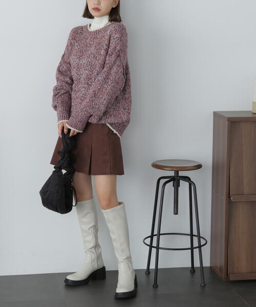 FREE'S MART（フリーズマート）の「ボックスプリーツミニスカート（スカート・レディース・ブラック/ブラウン・SMALL/MEDIUM）」の20枚目の写真