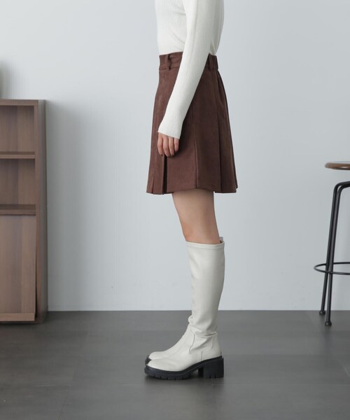 FREE'S MART（フリーズマート）の「ボックスプリーツミニスカート（スカート・レディース・ブラック/ブラウン・SMALL/MEDIUM）」の22枚目の写真