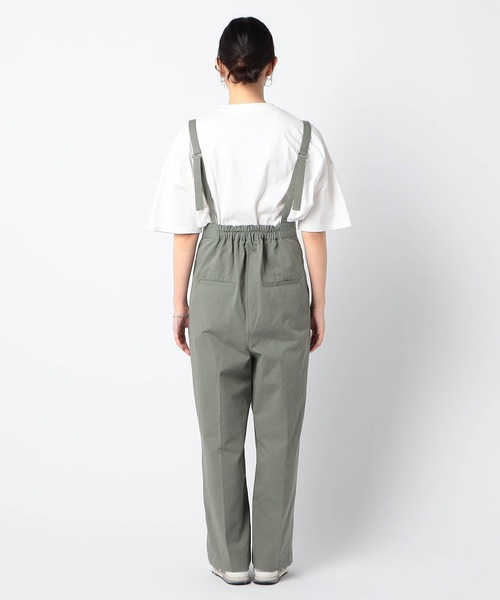 Grand PARK（グランドパーク）の「ハイウエスト　チノサロペット（チノパンツ・レディース・ベージュ/カーキ・FREE）」の11枚目の写真