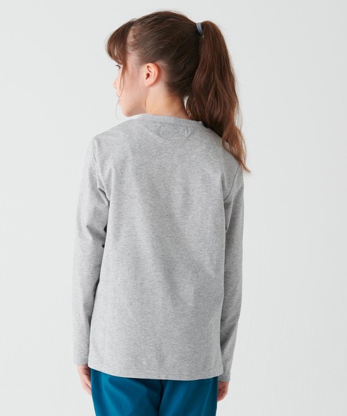 KRIFF MAYER Kid's Collection（クリフメイヤーキッズコレクション）の「【光る＆UVカット】UVさらすべ蓄光白亜ロンT（Tシャツ/カットソー・キッズ・ブラック/イエロー/グレー/サックスブルー・170/160/150/140/130/120）」の14枚目の写真