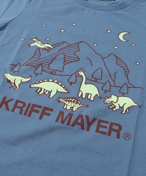 KRIFF MAYER Kid's Collection（クリフメイヤーキッズコレクション）の「【光る＆UVカット】UVさらすべ蓄光白亜ロンT（Tシャツ/カットソー・キッズ・ブラック/イエロー/グレー/サックスブルー・170/160/150/140/130/120）」の8枚目の写真