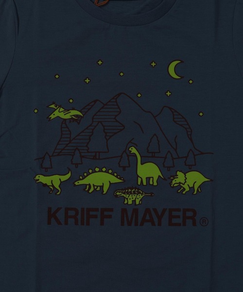 KRIFF MAYER Kid's Collection（クリフメイヤーキッズコレクション）の「【光る＆UVカット】UVさらすべ蓄光白亜ロンT（Tシャツ/カットソー・キッズ・ブラック/イエロー/グレー/サックスブルー・170/160/150/140/130/120）」の12枚目の写真