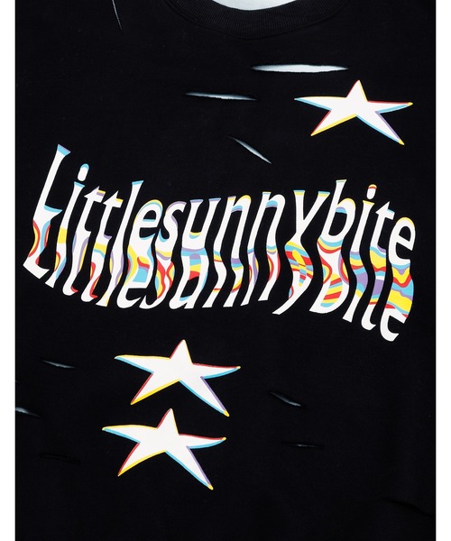 Little sunny bite（リトルサニーバイト）の「little sunny bite fake layered sweat crew（スウェット・レディース・ピンク/ヘザーグレー/ブラック・MEDIUM/SMALL）」の8枚目の写真