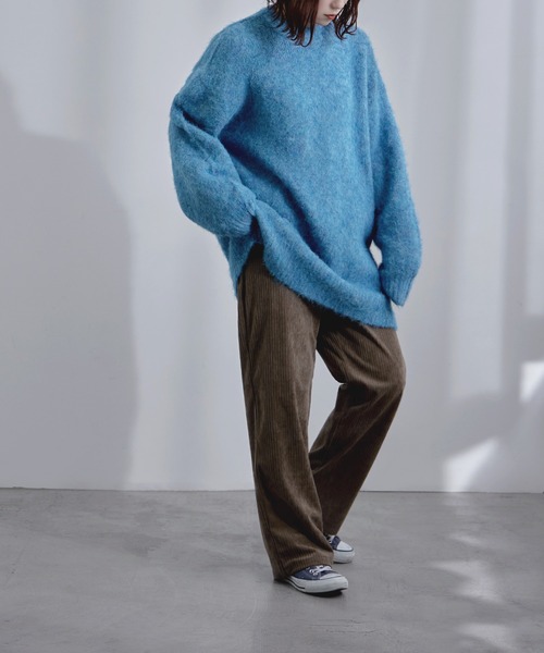 モヘアライクオーバーニットセーター（ニット/セーター）｜etoll