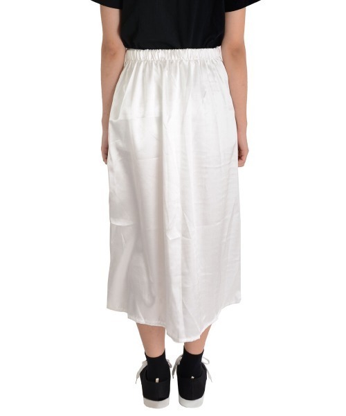 i-dare(アイディア)の「【i-dare】サテン ロングスカート(スカート・レディース・ホワイト/ピンク・LARGE/SMALL/MEDIUM)」の4枚目の写真