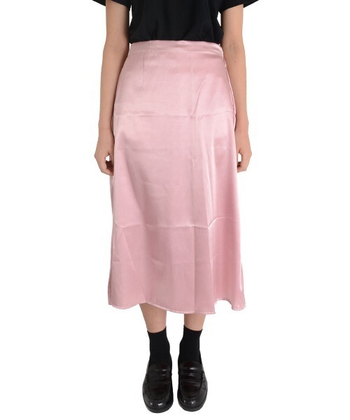 i-dare(アイディア)の「【i-dare】サテン ロングスカート(スカート・レディース・ホワイト/ピンク・LARGE/SMALL/MEDIUM)」の6枚目の写真