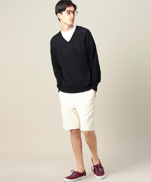 BEAUTY&YOUTH UNITED ARROWS（ビューティーアンドユースユナイテッドアローズ）の「BY フェイクスエード ノープリーツ ショートパンツ ◆（その他パンツ・メンズ・ベージュ/オフホワイト・LARGE/SMALL/X-LARGE/MEDIUM）」の10枚目の写真