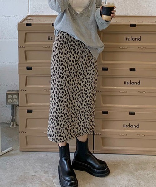 NANEA(ナネア)の「ハイウエストレオパード柄スカート(スカート・レディース・レオパード・SMALL/MEDIUM/LARGE)」の2枚目の写真