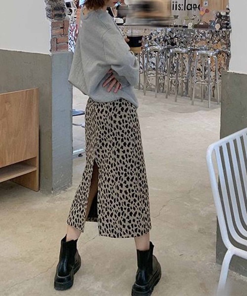 NANEA(ナネア)の「ハイウエストレオパード柄スカート(スカート・レディース・レオパード・SMALL/MEDIUM/LARGE)」の18枚目の写真