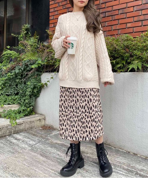 NANEA(ナネア)の「ハイウエストレオパード柄スカート(スカート・レディース・レオパード・SMALL/MEDIUM/LARGE)」の11枚目の写真