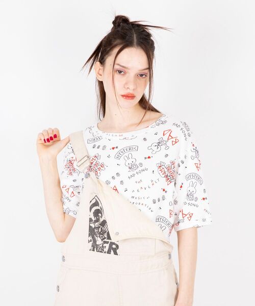 HYSTERIC GLAMOUR（ヒステリックグラマー）の「DREAMS BURN DOWN柄 スウェット（スウェット・レディース・ピンク系その他/ホワイト系その他/ブルー系その他・FREE）」の5枚目の写真