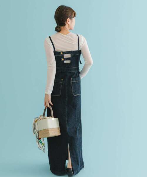 Lee（リー）の「『別注』Lee×ROSSO　BELTED CAMISOLE DRESS（ワンピース・レディース・ホワイト/ワンウォッシュ・SMALL/X-SMALL）」の15枚目の写真