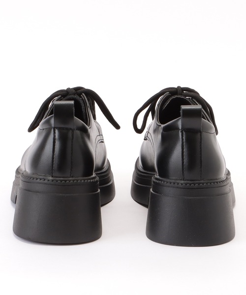 セール】レザー調 レースアップ 厚底 シューズ（パンプス）｜Lace