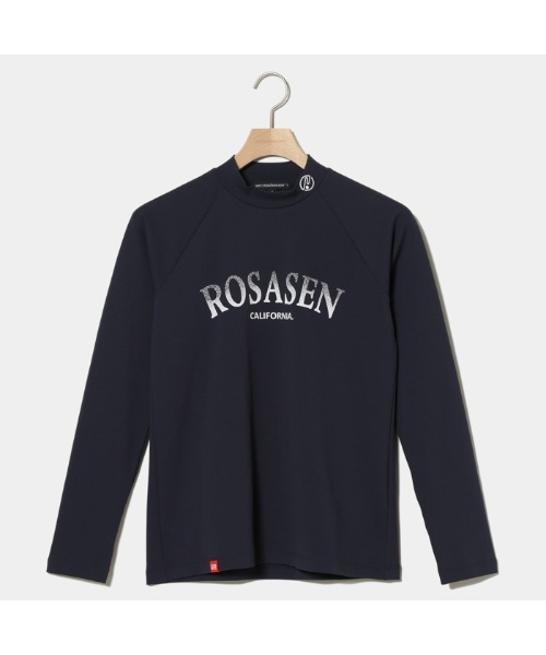 ブラウス シャツ 「Rosasen/GOLF」テクニスタカノコ長袖モックネック レディース Rosasen/GOLF】テクニスタカノコ長袖モックネック（シャツ