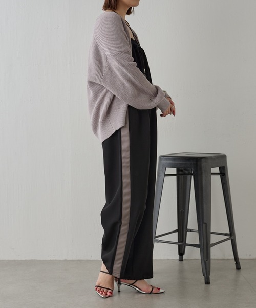 COLLAGE GALLARDAGALANTE（コラージュガリャルダガランテ）の「リネン畦カーデ（カーディガン/ボレロ・レディース・アイボリー/ライトグレー/ブラック・FREE）」の10枚目の写真