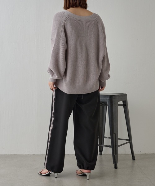 COLLAGE GALLARDAGALANTE（コラージュガリャルダガランテ）の「リネン畦カーデ（カーディガン/ボレロ・レディース・アイボリー/ライトグレー/ブラック・FREE）」の11枚目の写真