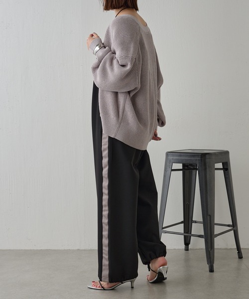 COLLAGE GALLARDAGALANTE（コラージュガリャルダガランテ）の「リネン畦カーデ（カーディガン/ボレロ・レディース・アイボリー/ライトグレー/ブラック・FREE）」の12枚目の写真