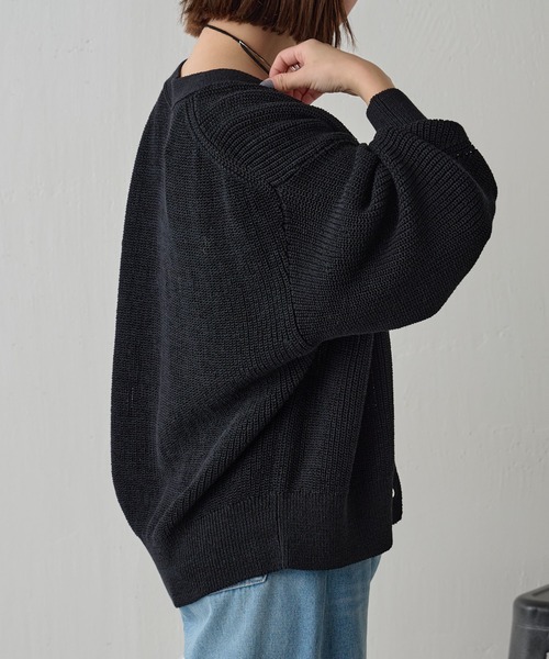 COLLAGE GALLARDAGALANTE（コラージュガリャルダガランテ）の「リネン畦カーデ（カーディガン/ボレロ・レディース・アイボリー/ライトグレー/ブラック・FREE）」の17枚目の写真