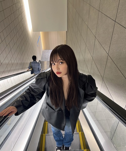 RiLi（リリ）の「袖ボタンタートルネックリブニット【RL】（ニット/セーター・レディース・オートミール/ピンク/ライトブルー・FREE）」の20枚目の写真