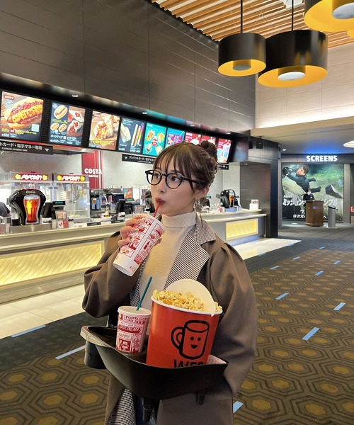 RiLi（リリ）の「袖ボタンタートルネックリブニット【RL】（ニット/セーター・レディース・オートミール/ピンク/ライトブルー・FREE）」の4枚目の写真