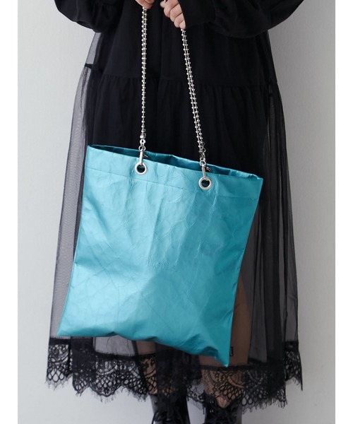 jouetie(ジュエティ)の「jouetieメタリックトートバッグ(トートバッグ・レディース・ゴールド/ブルー/ピンク/シルバー/グレー/パープル・FREE)」の3枚目の写真