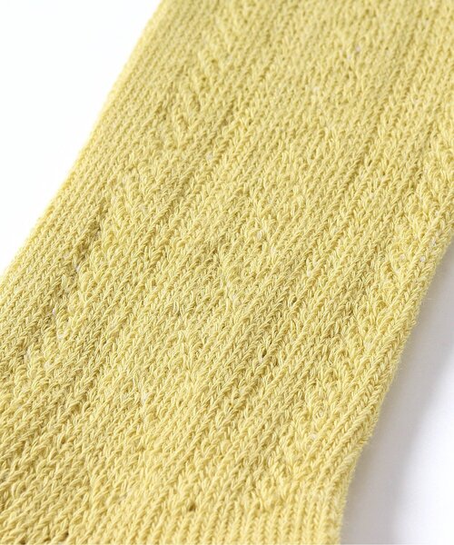 p.premier（ピードットプルミエ）の「透かし編みハイソックス（ソックス/靴下・キッズ・アイボリー/ピンク/イエロー・12/15 /18/21）」の5枚目の写真