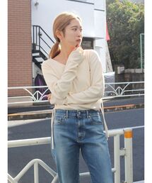 Ungrid | サイドギャザーショートロングスリーブTee(Tシャツ/カットソー)